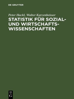 cover image of Statistik für Sozial- und Wirtschaftswissenschaften